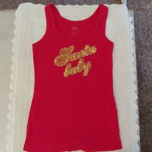 Victoria Secret Santa Baby Tank